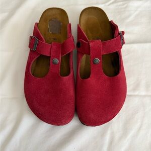Birkenstock Bern Red Suede